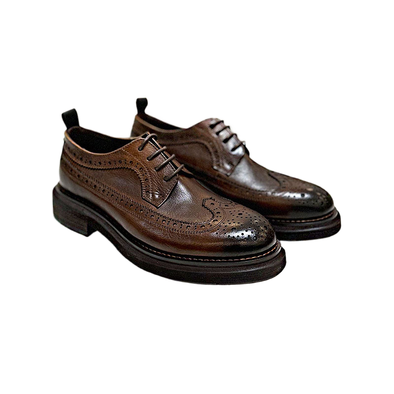 Classic Brogue Leather Shoes