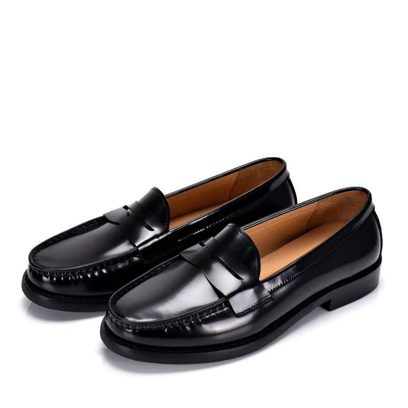 Premium Leather Slip-On Loafers - British Style