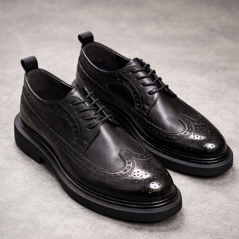 Classic Brogue Leather Shoes